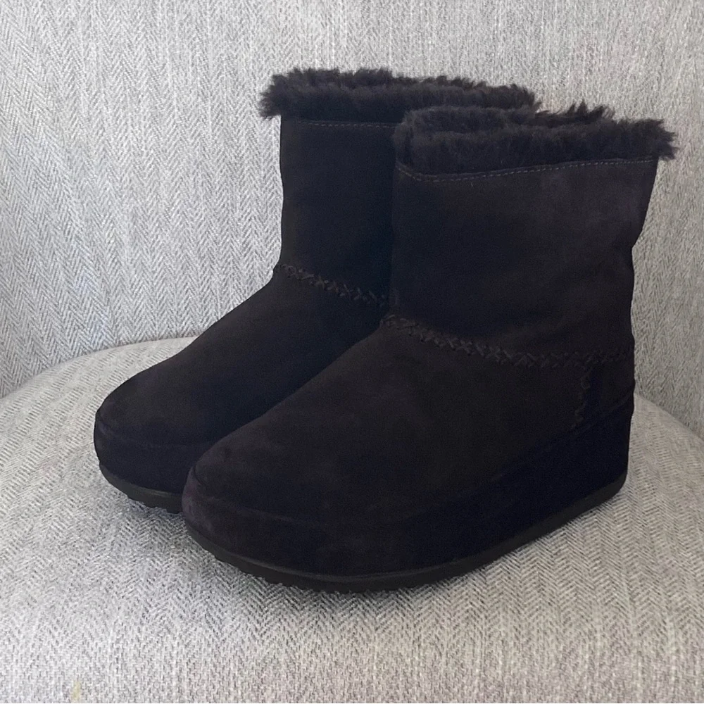 Fitflop Sherling Wedge Winter Boots